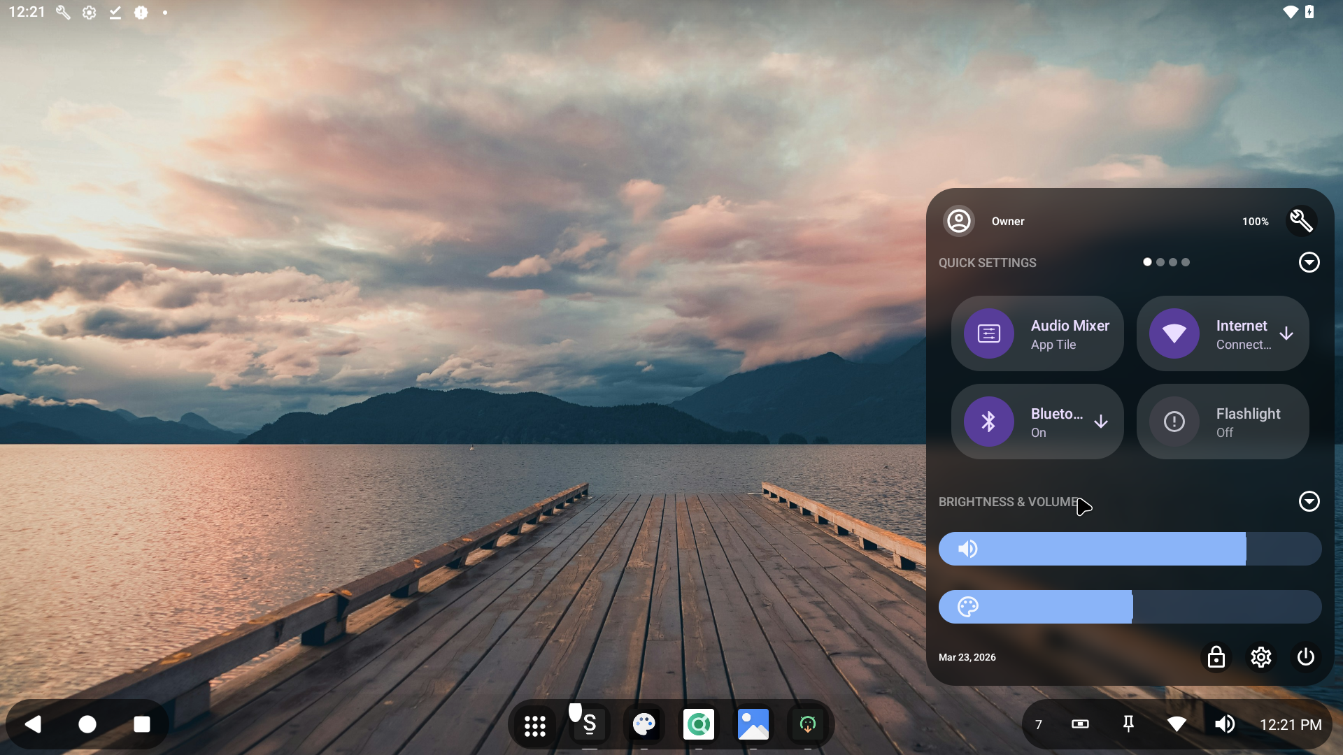 QSW/Notifications drawer